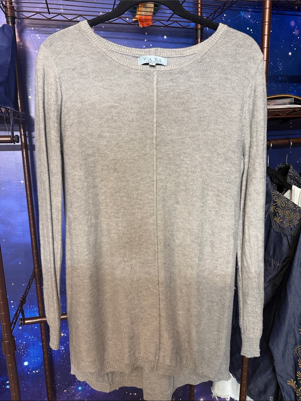 VASS Joan Vass Lightweight Knit Tunic Sweater – Size Small